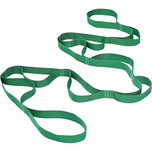 10 Loop Yoga Strap - Non-Elastic Exercise Band for Pilates, Yoga, Stretching - Picture 2 of 12